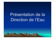 Présentation de la Direction de l'Eau - MaWaRi.net