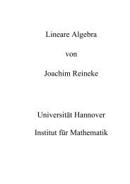 Link zum Skript (pdf) - Institut fÃ¼r Algebraische Geometrie - Leibniz ...