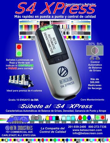 PDF en Espanol - BetaColor S4 XPRESS