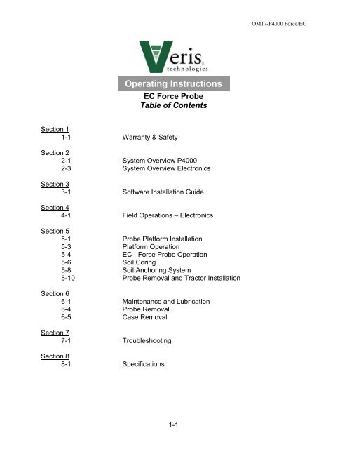 System Overview - Veris Technologies