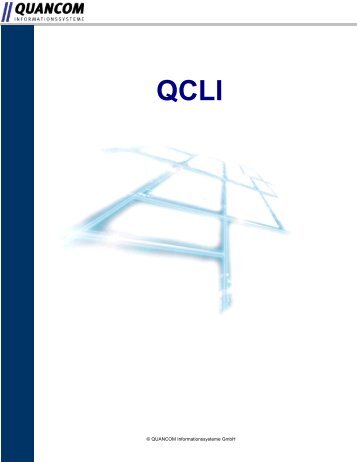 QCLI - QUANCOM Informationssysteme GmbH