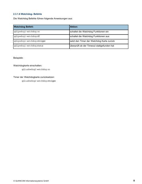 QCLI - QUANCOM Informationssysteme GmbH