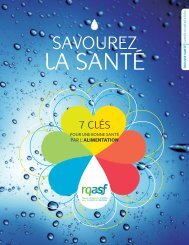 7 clés pour une bonne santé par l'alimentation - Réseau québécois ...