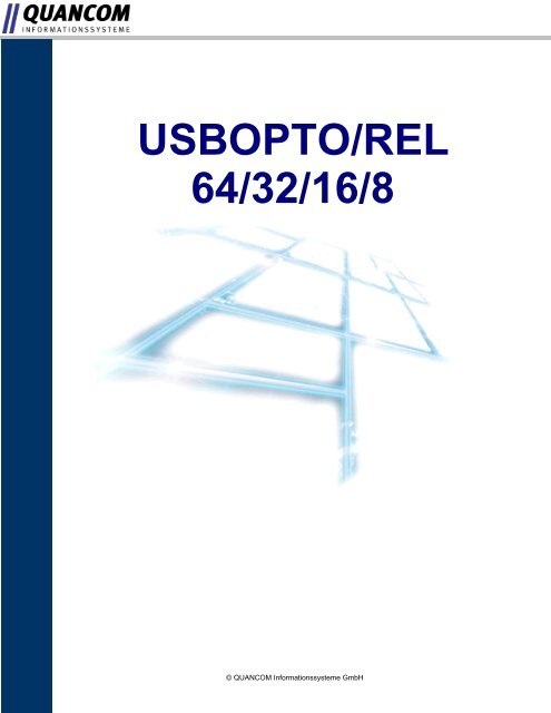 USBOPTO/REL 64/32/16/8 - QUANCOM Informationssysteme GmbH