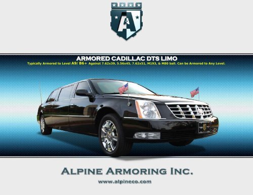 ARMORED CADILLAC DTS LIMO - Alpine Armoring Inc.