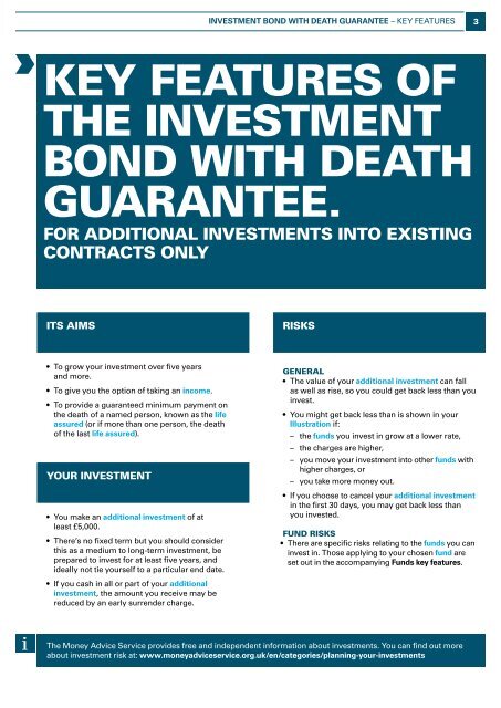 Investment Bond With Death Guarantee Key ... - Legal & General