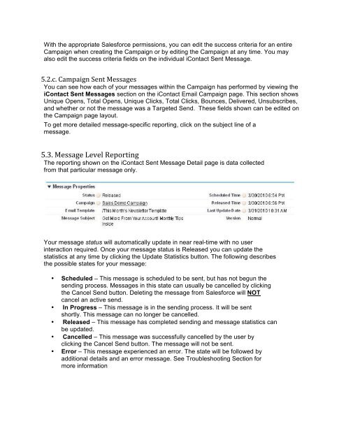 iC4SF User Guide 3 - iContact