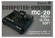 Graupner/JR mc-20x English Instructions - Supplement to ... - Ef-uk.net