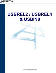 USBREL2 / USBREL4 & USBIN8 - QUANCOM Informationssysteme ...
