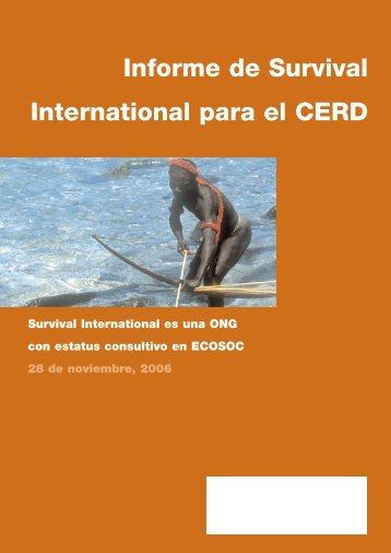 Informe de Survival International para el CERD