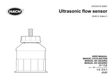 Ultrasonic flow sensor - Hachflow