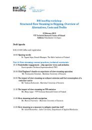 Structured Slow Steaming in Shipping, Overview of Alternatives ...