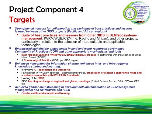 IWCAM 2 targets.pdf - Caribbean Environmental Health Institute