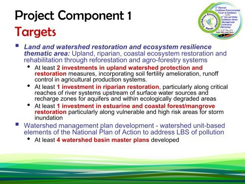 IWCAM 2 targets.pdf - Caribbean Environmental Health Institute