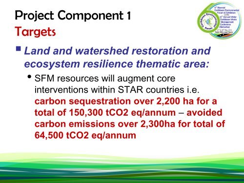 IWCAM 2 targets.pdf - Caribbean Environmental Health Institute