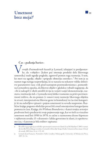 Darko Å trajn, Umetnost v realnosti ... - PedagoÅ¡ki inÅ¡titut