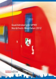 Qualitätsbericht SPNV Nordrhein-Westfalen 2012 - NWL