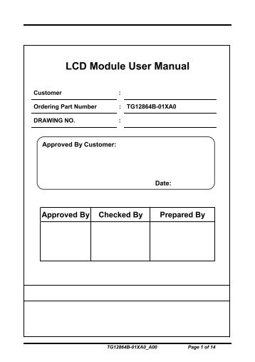 LCD Module User Manual