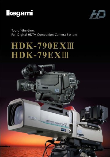 Full Digital HDTV Companion Camera System Top-of-the-Line,