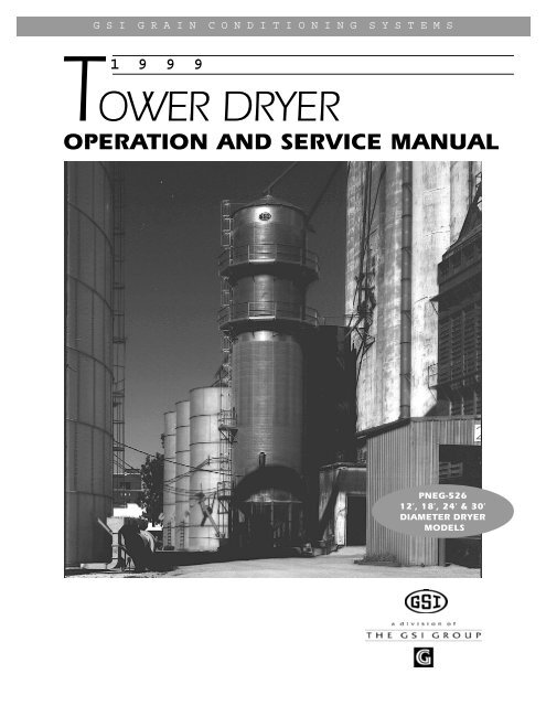 Commercial Tower Dryer Operator's Manual - GSI Group, LLC