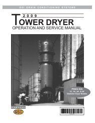 Commercial Tower Dryer Operator's Manual - GSI Group, LLC
