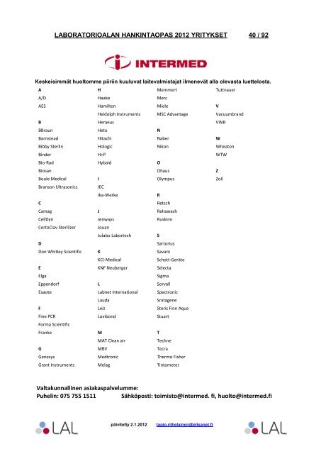 YRITYKSET - Luonnontieteiden akateemisten liitto