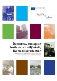 ÃƒÂ–versikt av ekologiskt lantbruk och miljÃƒÂ¶vÃƒÂ¤nlig livsmedelsproduktion