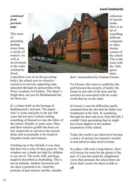 August 2011 issue of the parish magazine, Your Berkhamsted