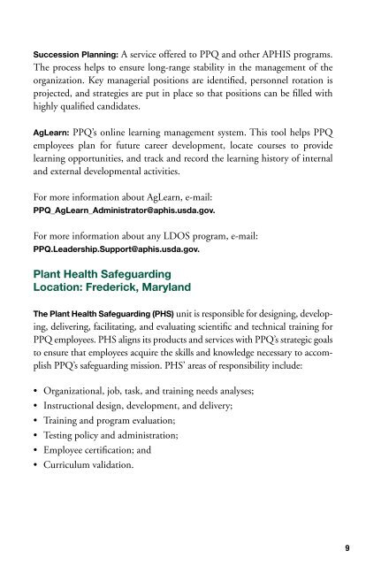 Overview of Plant Protection and Quarantine's Professional ...