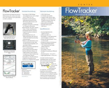 Datenblatt FlowTracker (pdf) - Quantum Hydrometrie GmbH