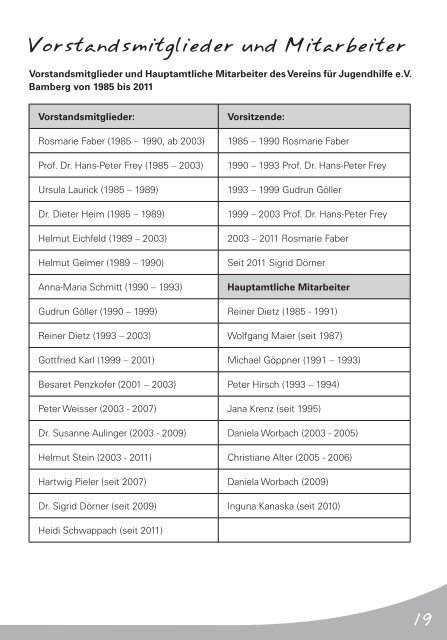 Jahresbericht 2012 - Verein für Jugendhilfe eV