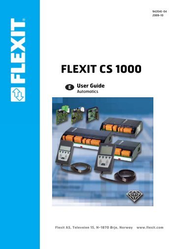 User Guide Automatic Controller CS1000 - Flexit