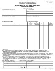 North American Free Trade Agreement Certificate Of Origin - Forms