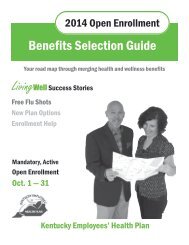 Benefits Selection Guide - Kentucky Personnel Cabinet