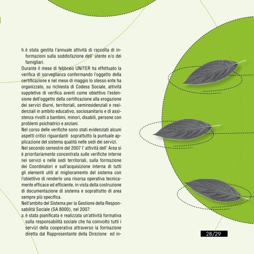 BILANCIO SOCIALE 2007 - Codess Sociale