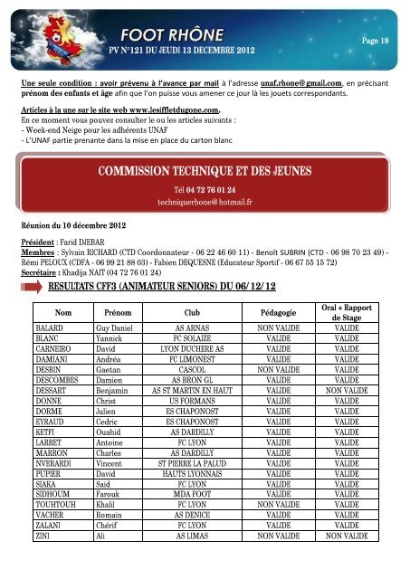 PV NÂ°121 DU JEUDI 13 DECEMBRE 2012