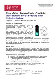 Modellbasierte Programmierung einer Lichtsignalanlage - Institut fÃ¼r ...