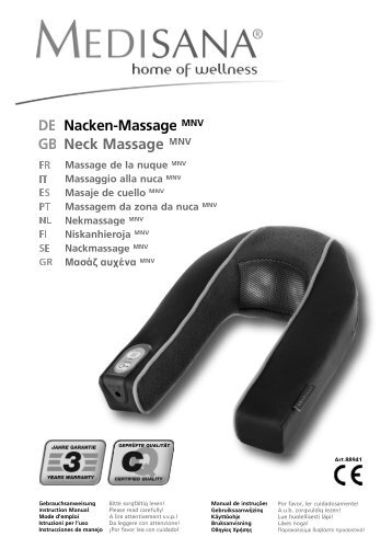 DE Nacken-Massage MNV GB Neck Massage MNV - Medisana