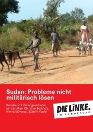 Sudan: Probleme nicht militärisch lösen - Die Linke. im Bundestag