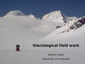 Glaciological field work - Omega