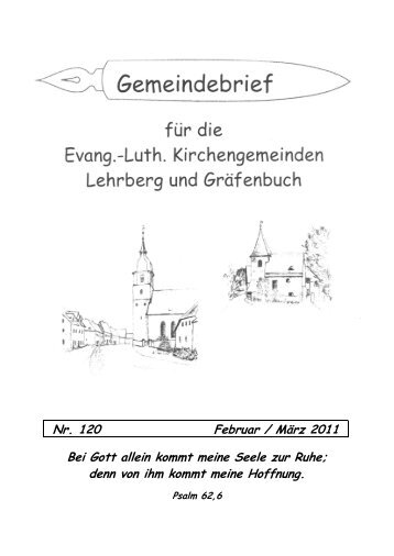 Gemeindebrief Nr. 120 - Kindergarten Guter Hirte Lehrberg