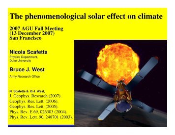 The phenomenological solar effect on climate - Acrim.com