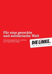 Entwicklungspolitische Leitlinien - Die Linke. im Bundestag