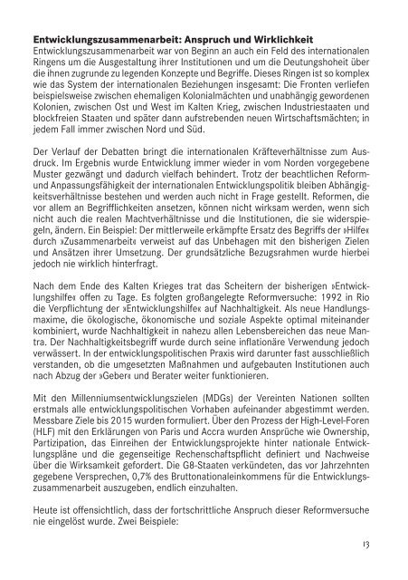 Entwicklungspolitische Leitlinien - Die Linke. im Bundestag