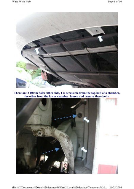 Bumper Removal PDF - Wak-TT