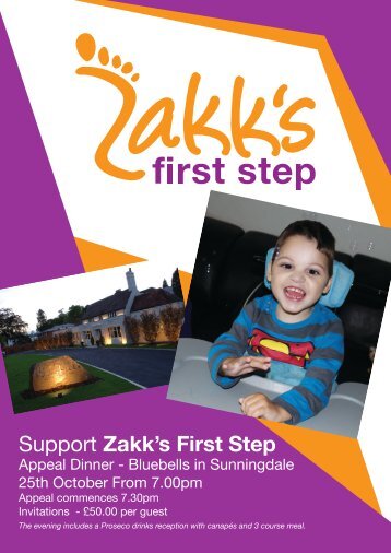 Support Zakk's First Step - Ascot Matters