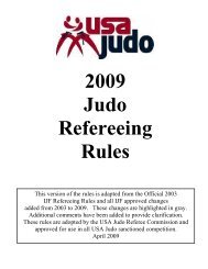 2009 Judo Refereeing Rules - College Park Judo Club