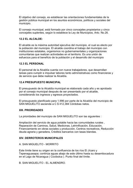 FICHA MUNICIPAL I. INFORMACION GENERAL El Municipio de ...