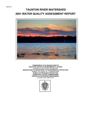 Taunton River Watershed 2001 Water Quality Assessment Report.pdf