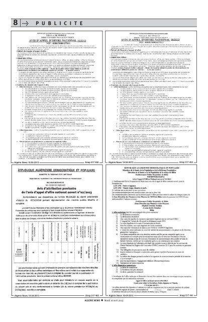 Fr-16-04-2013 - AlgÃ©rie news quotidien national d'information